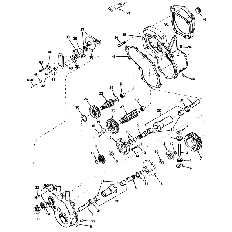 Gear Reduction and Differential No 1310-001a