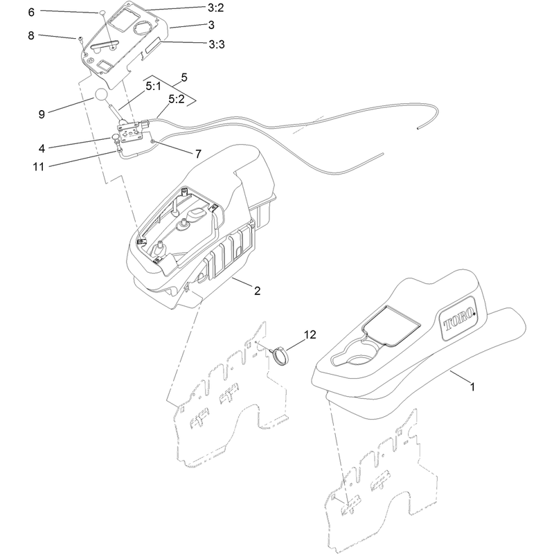 Fender, Console and Control Assembly