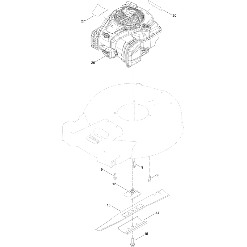 Engine and Blade Assembly