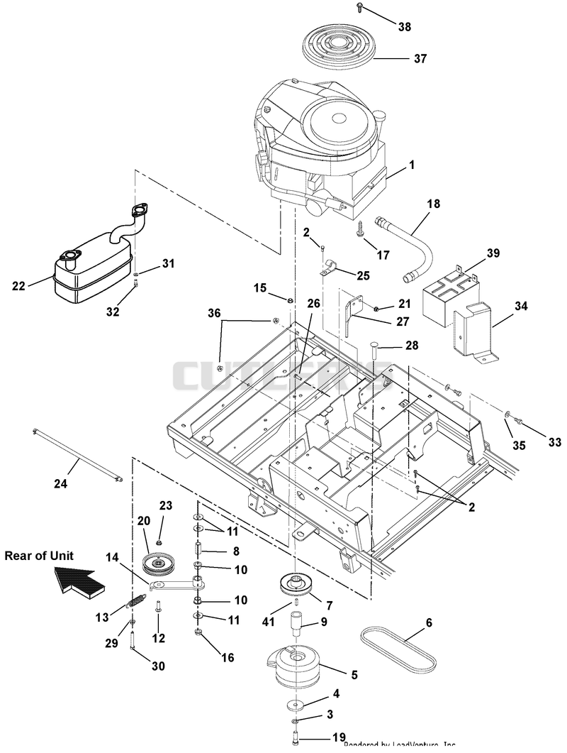 Engine, Exhaust, Belts And Idlers