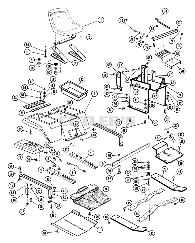 Rear Deck, Seat, Dash Support, Running Board