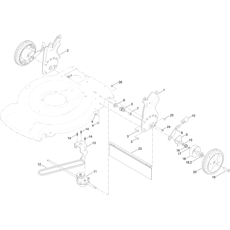 Height of Cut and Rear Wheel Assembly