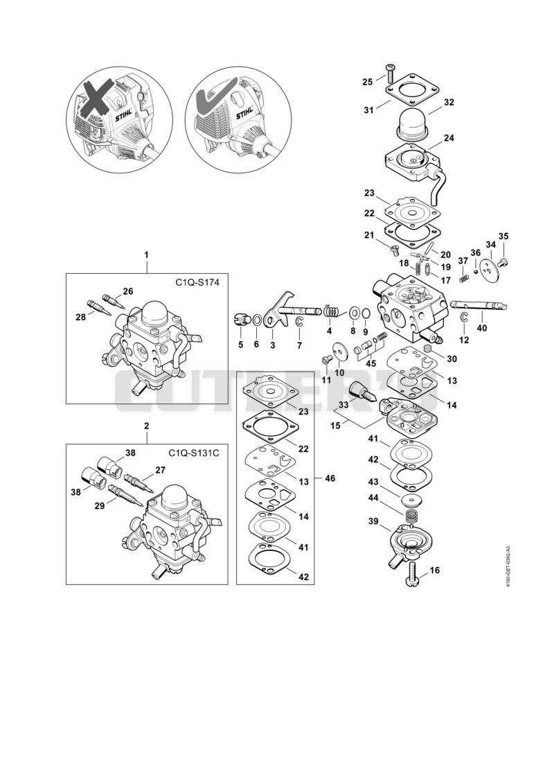 Carburetor C1Q-S174, C1Q-S131 ⇥ 508613634