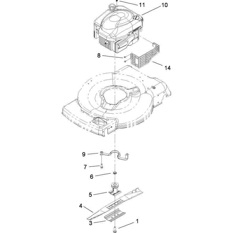 Engine and Blade Assembly