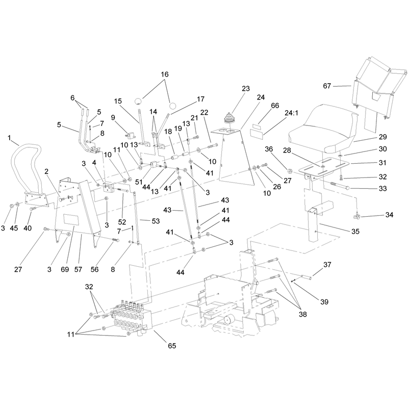 Seat and Control Assembly