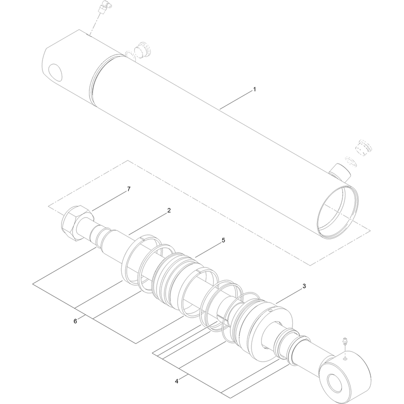Hydraulic Cylinder Assembly No. AU121737