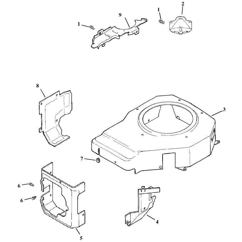 Group 6 Blower Housing Assembly Kohler Model Cv15t-41607