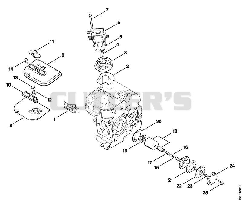 Air filter, Oil pump