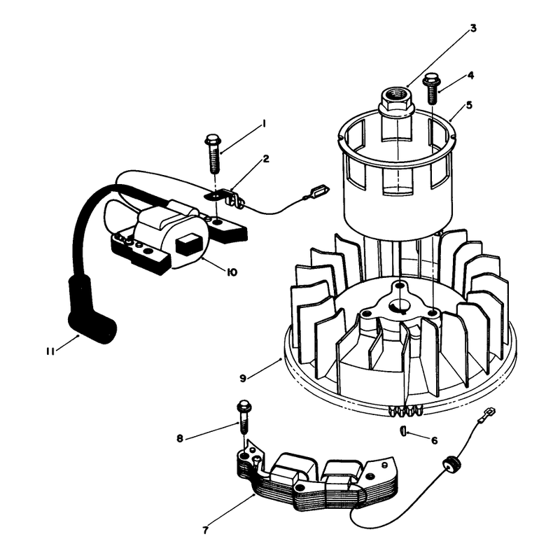 Magneto and Flywheel Assembly