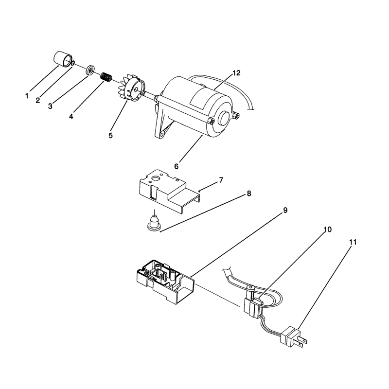 Starter Motor Assembly (model No. 38176 Only)