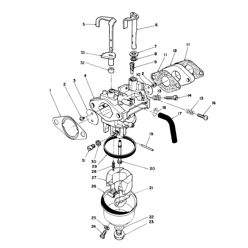 Carburetor Assembly (engine No. Vml0-7)
