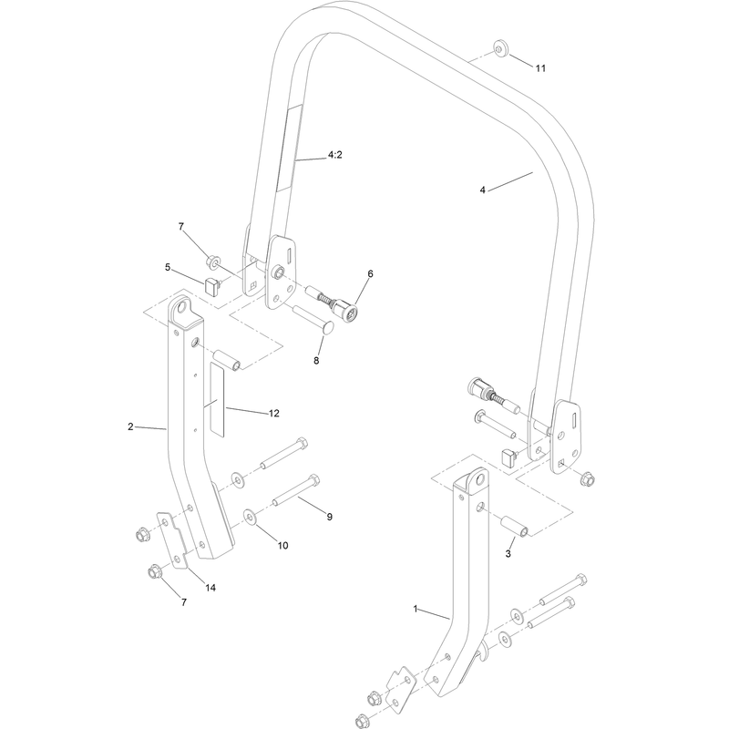 Roll-Over Protection System Assembly No. 116-0232