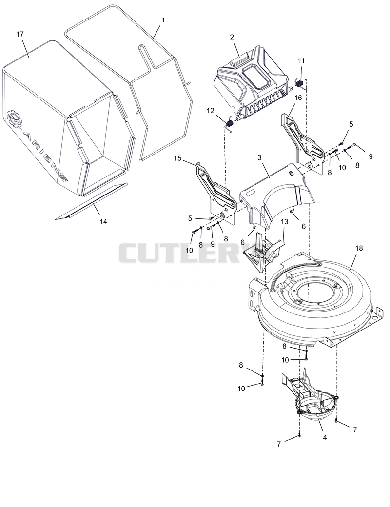 Mower Deck and Bag