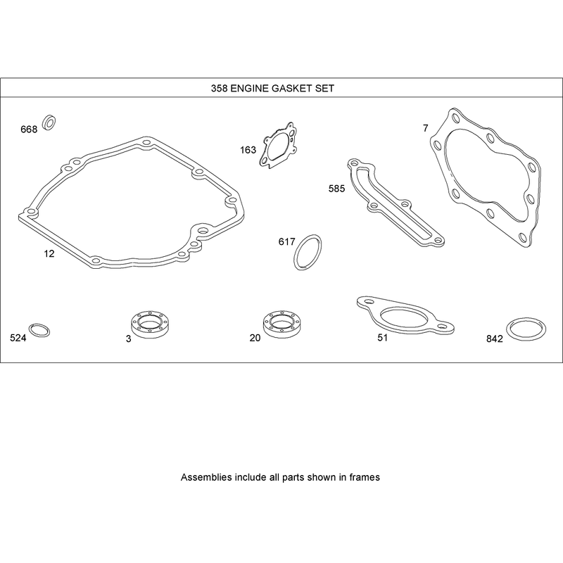 Engine Gasket Set Briggs and Stratton 126T05-1840-B1