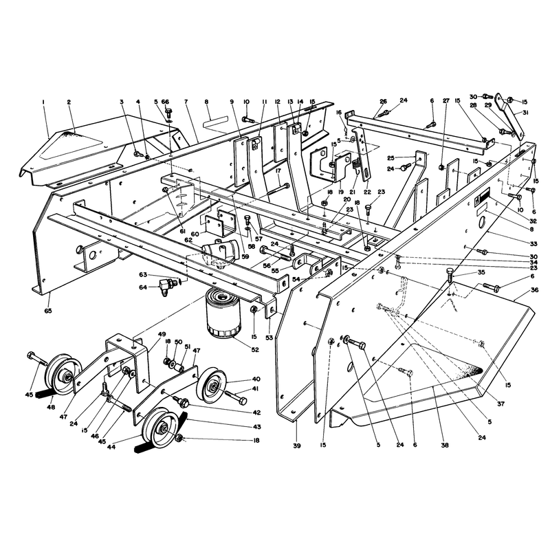 Frame and Jackshaft Assembly