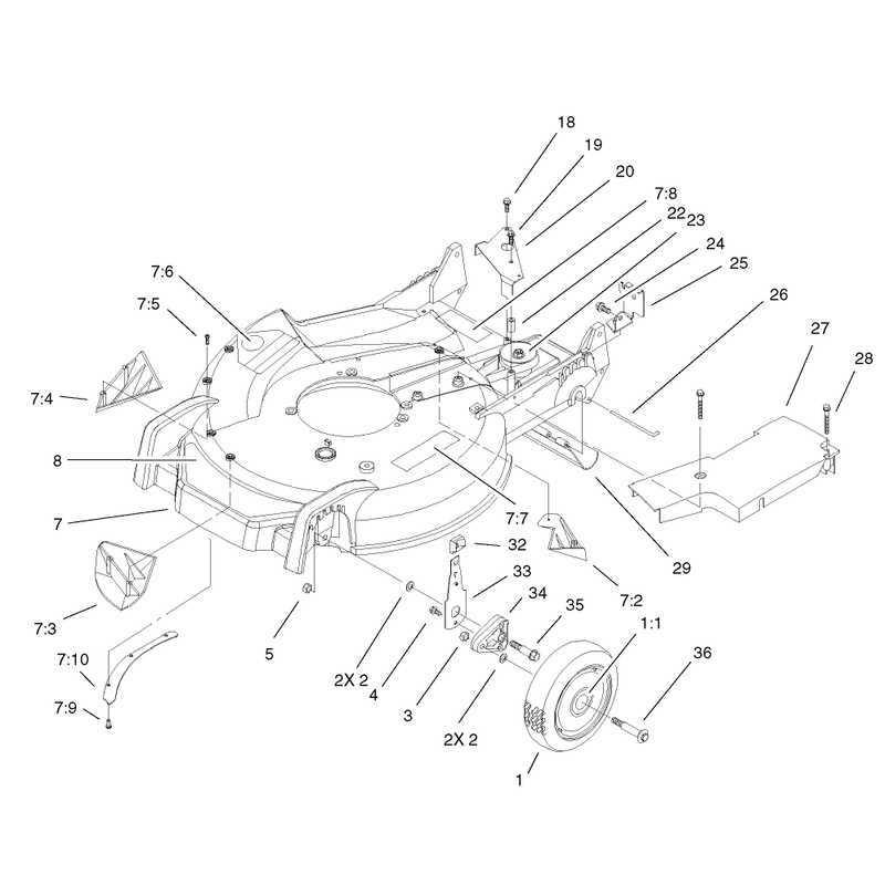 Housing and Wheel Assembly