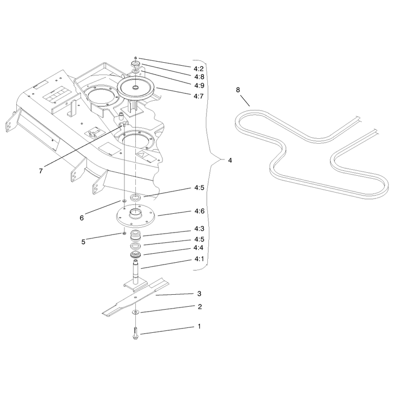 52in Deck Spindle Assembly