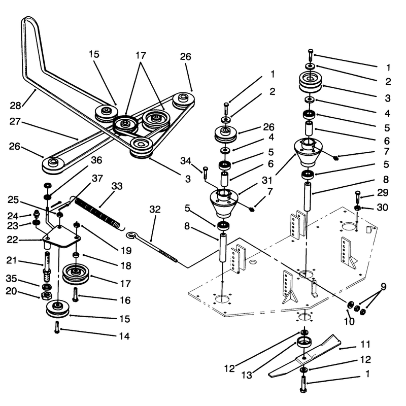 Pulley & Spindle Assembly