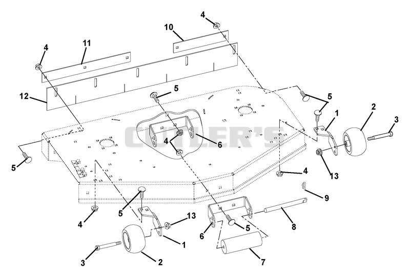 Mower Brackets And Rollers