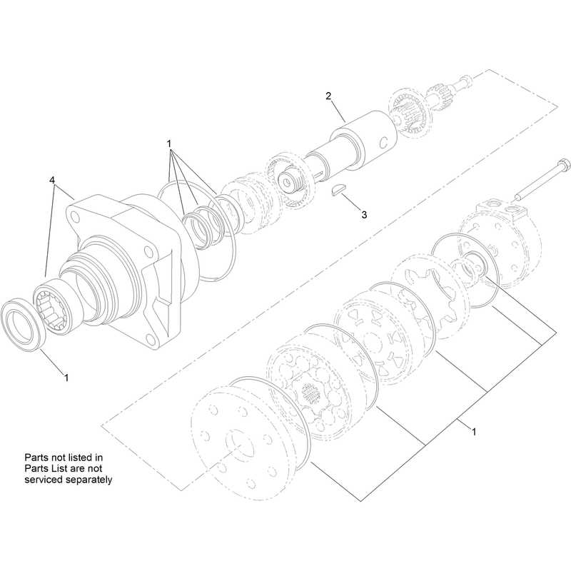Hydraulic Motor Assembly No 130-7729