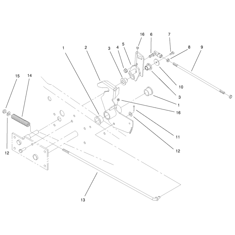 Lower Parking Brake Assembly