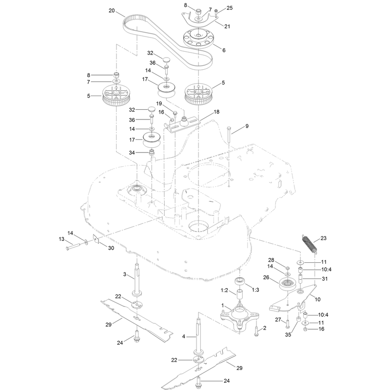 Spindle and Blade Assembly