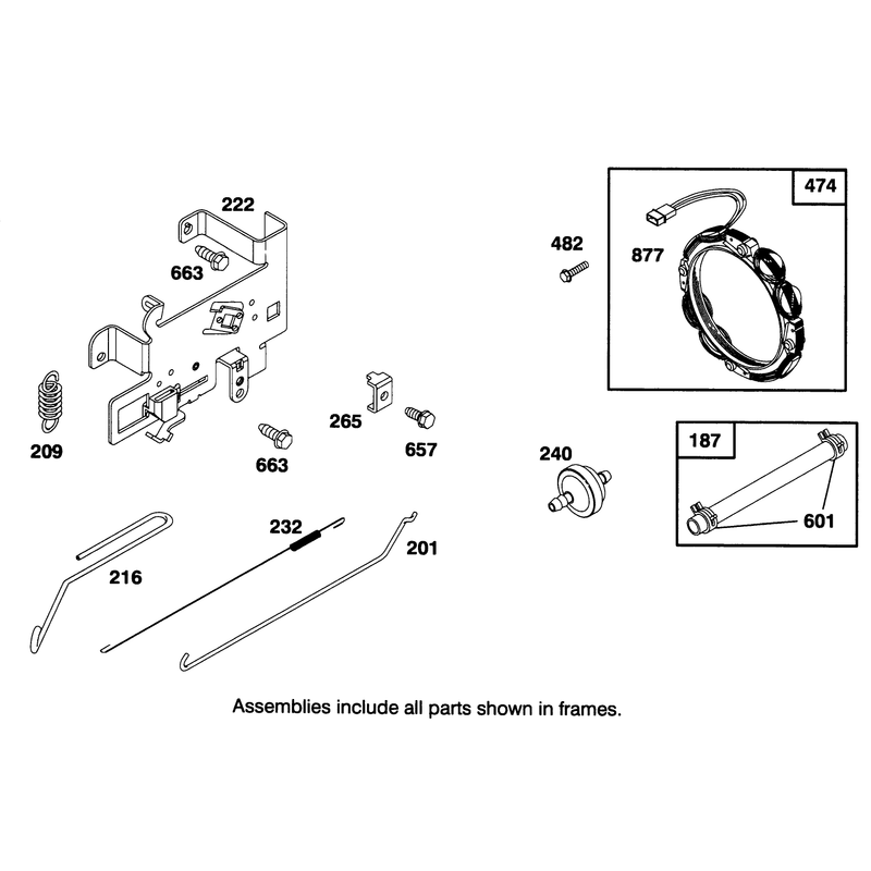 Engine Briggs and Stratton Model 282707-0119-01