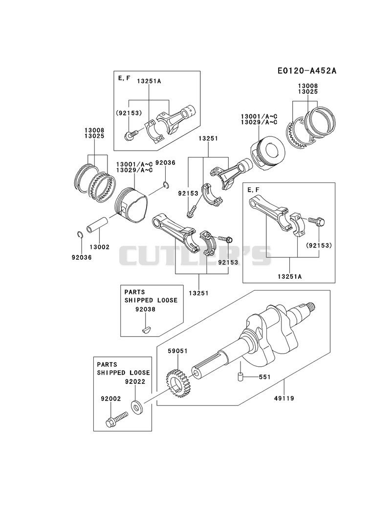 PISTON/CRANKSHAFT