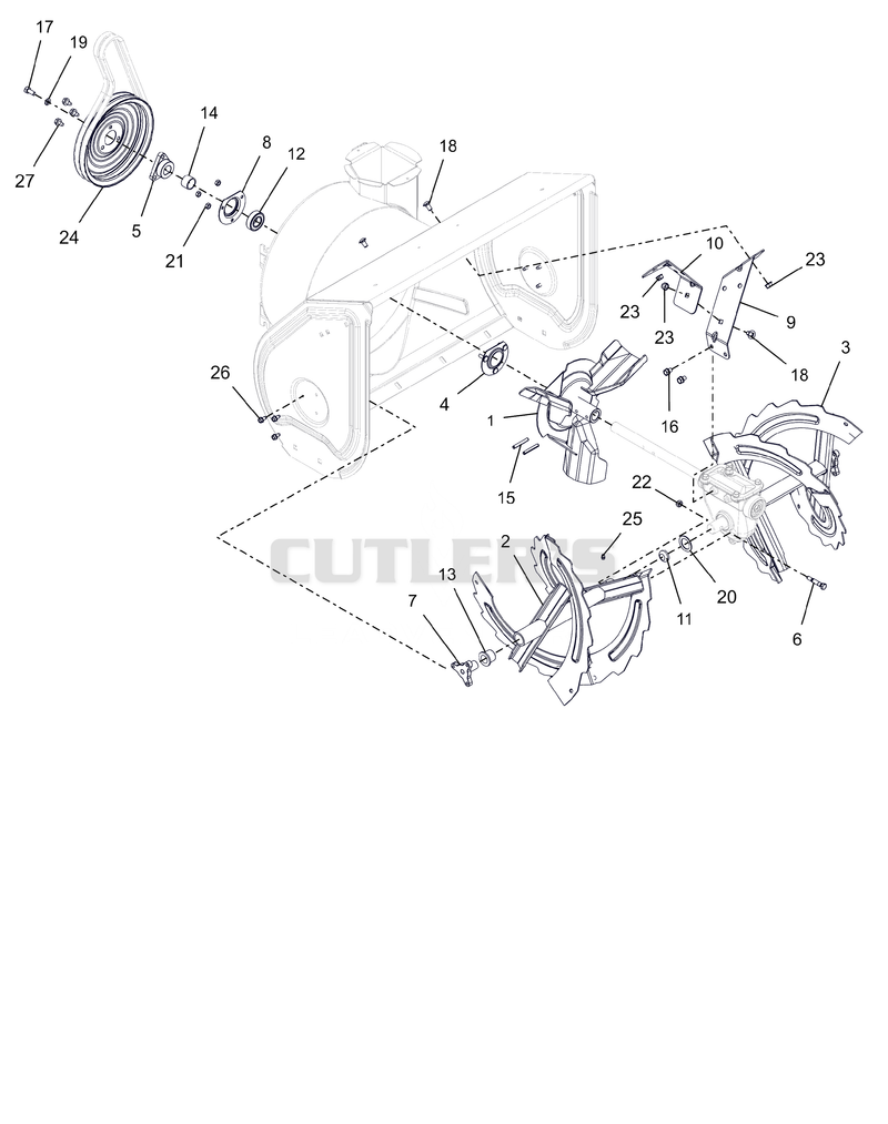 Auger And Impeller - 28"