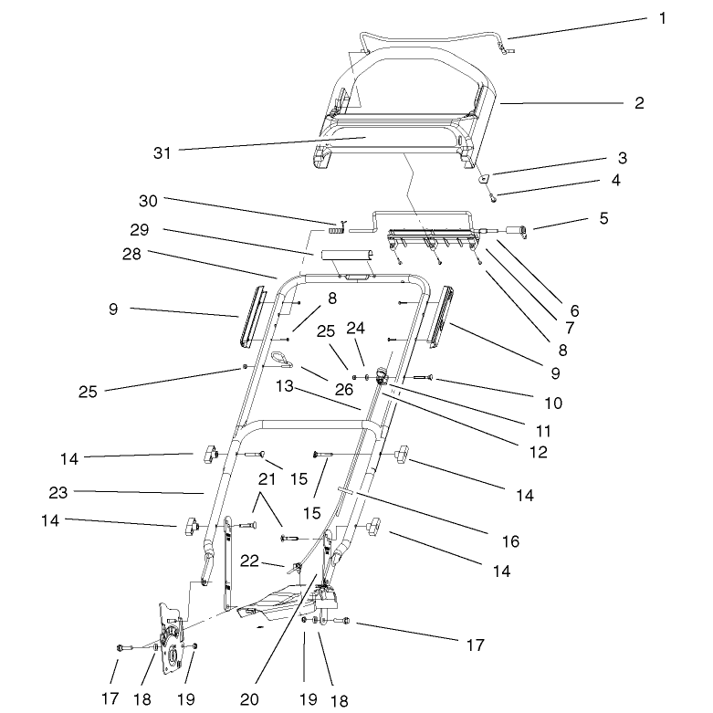 Handle and Controls Assembly
