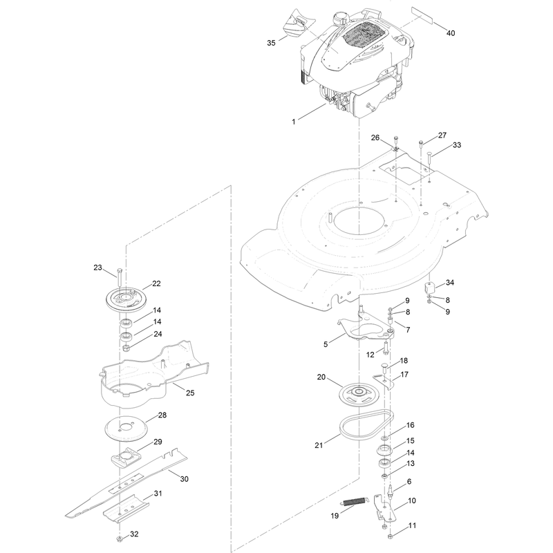 Engine and Blade Assembly