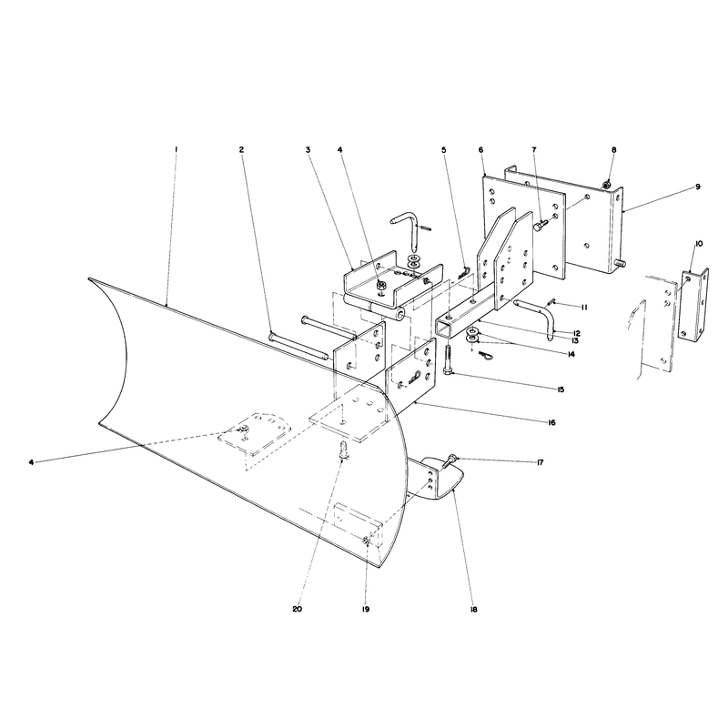 Grader Blade Assembly Model No. 59099 (optional)