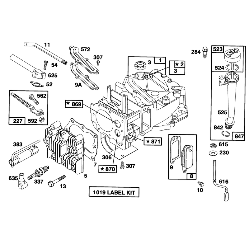 Engine Briggs and Stratton Model 12f802-0667-01