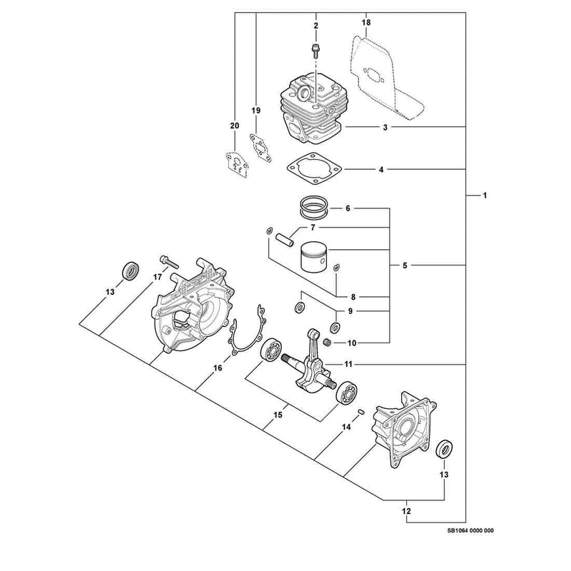 Engine, Short Block -- SB1064