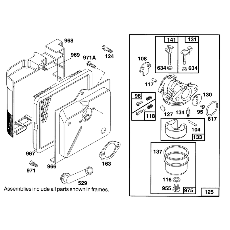 Engine Briggs and Stratton Model 122702-3171-01