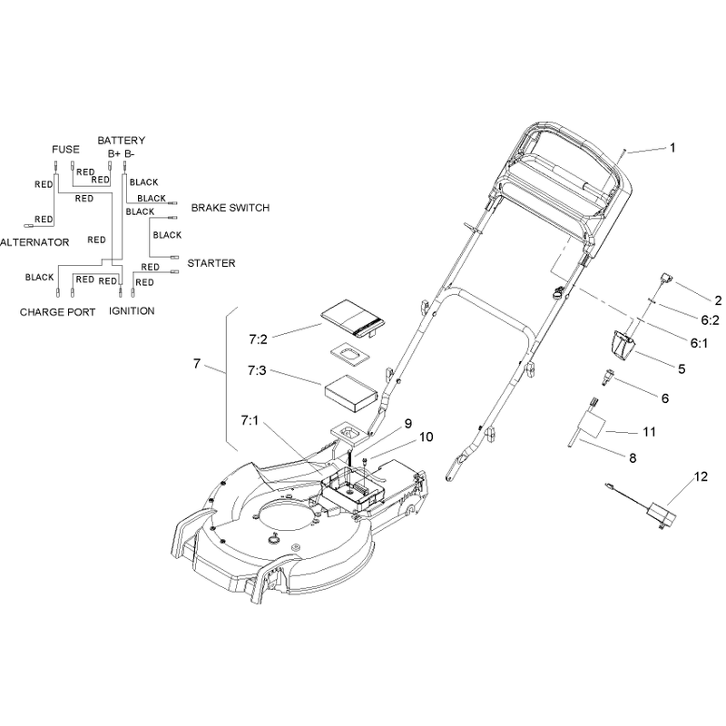Battery and Switch Assembly