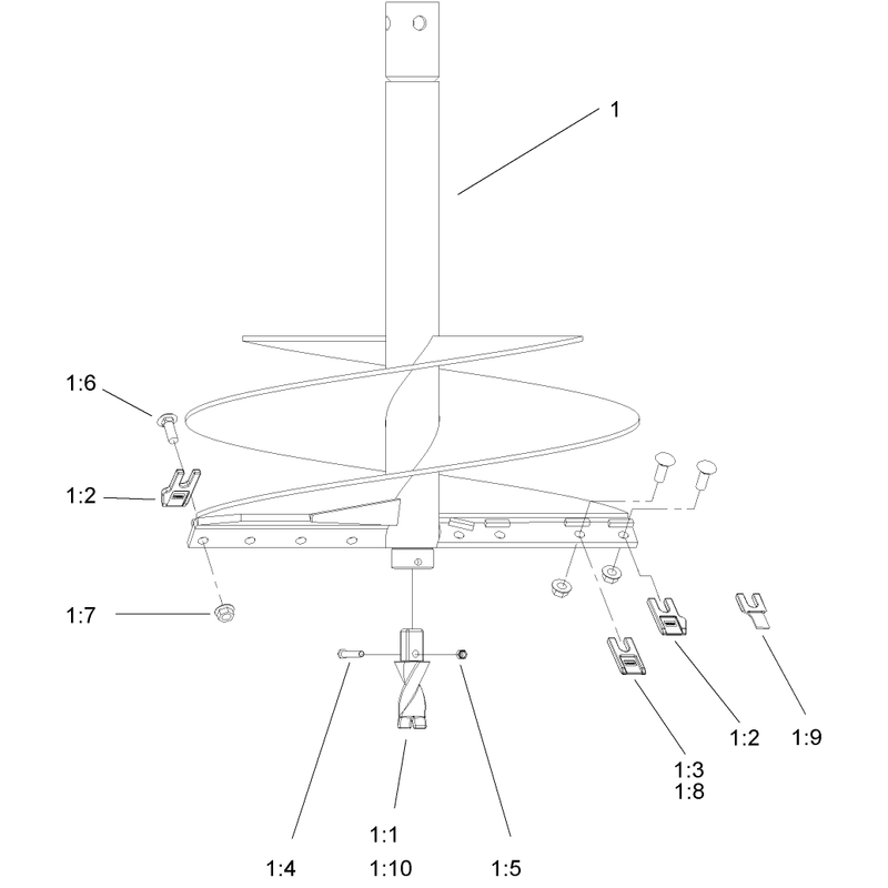24 Inch Auger Assembly