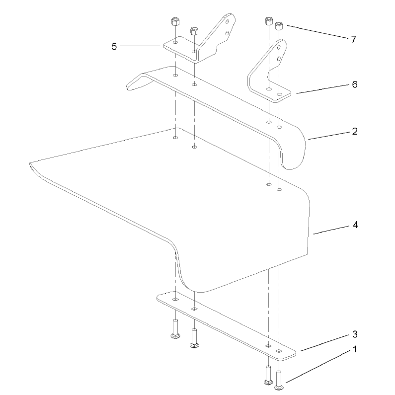 Rubber Deflector Assembly No 106-3249
