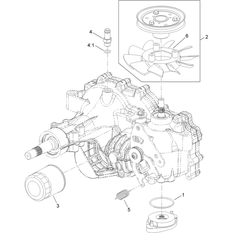RH Transaxle Assembly No. 116-6614
