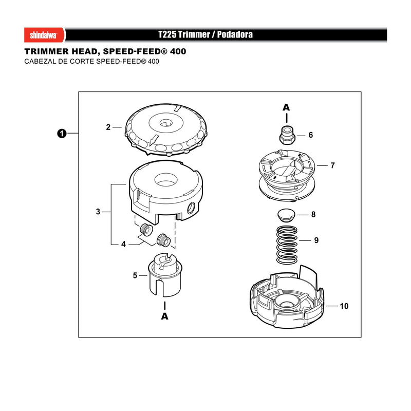 TRIMMER HEAD, SPEED-FEED® 400
