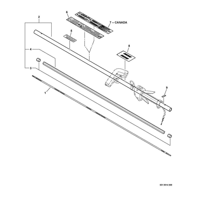 Main Pipe Assembly, Flexible Driveshaft