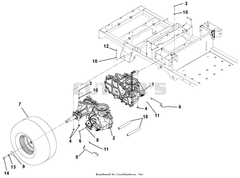 Transaxle, Dump Valves And Rear Wheels