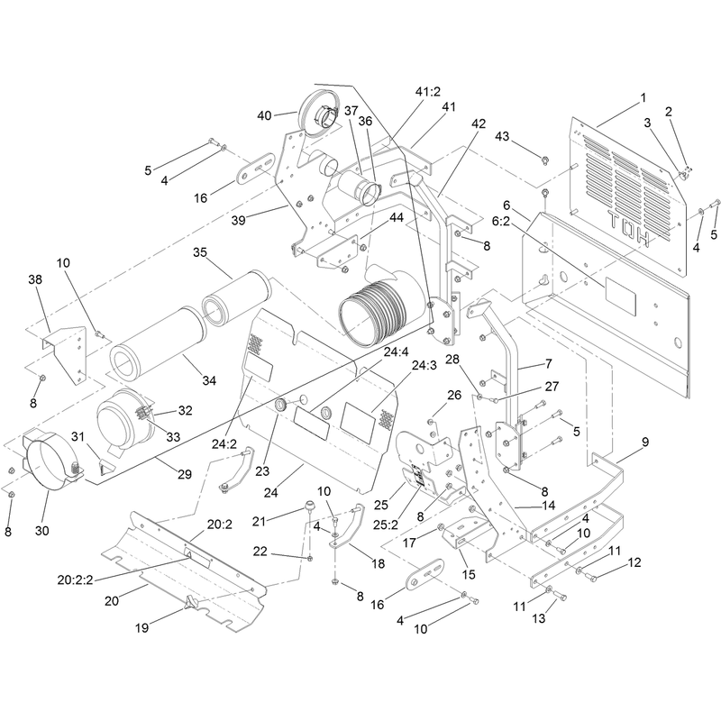 Front and Rear Engine Cover Assembly