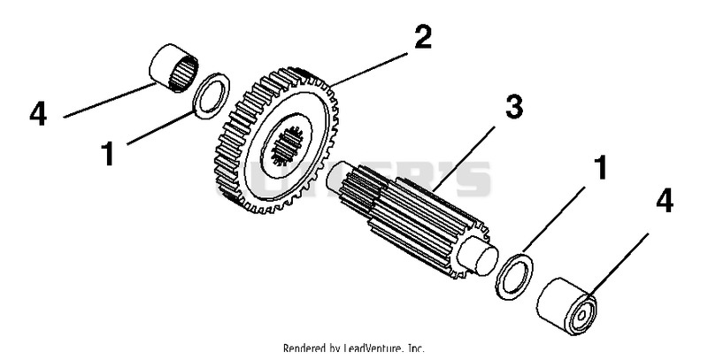 Number Seven Shaft - Pinion / Final Drive