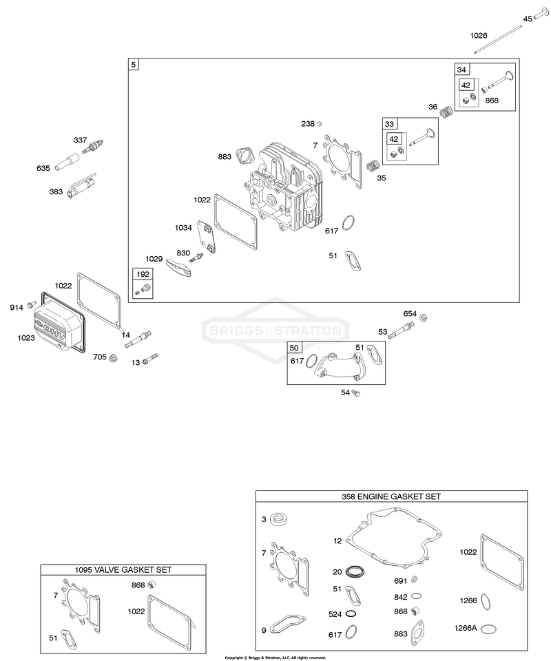 Cylinder Head, Gasket Set - Engine, Gasket Set - Valve, Valves