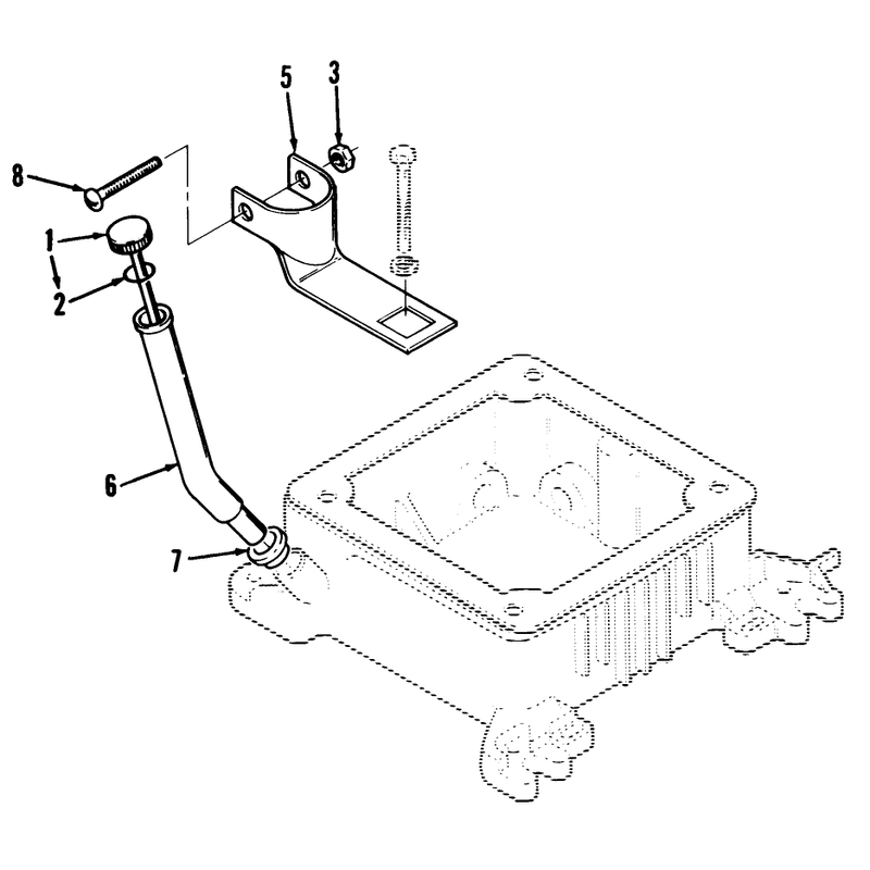 Toro Power Plus Oil Fill Tube and Bracket