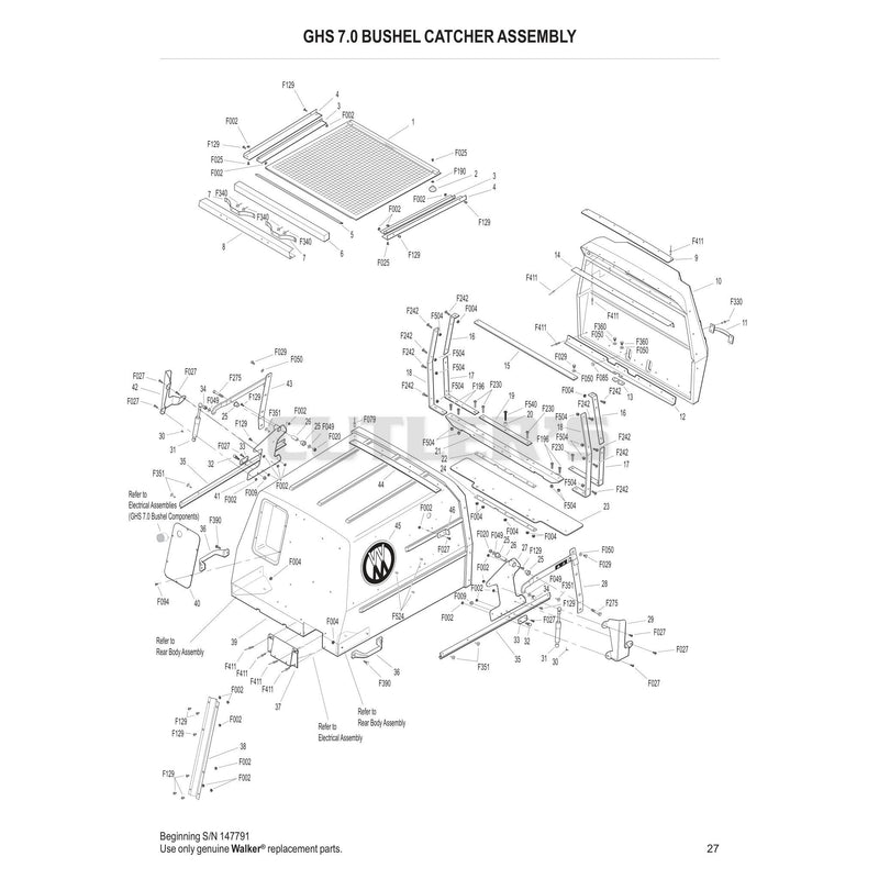 GHS 7.0 Bushel Catcher Assembly