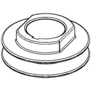 Ariens 07343700 Gravely Walk-behind Mower Pulley, Ground Drive, Lawn Mower (white background)