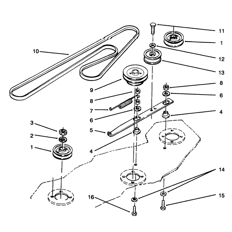 Deck Belt & Pulleys