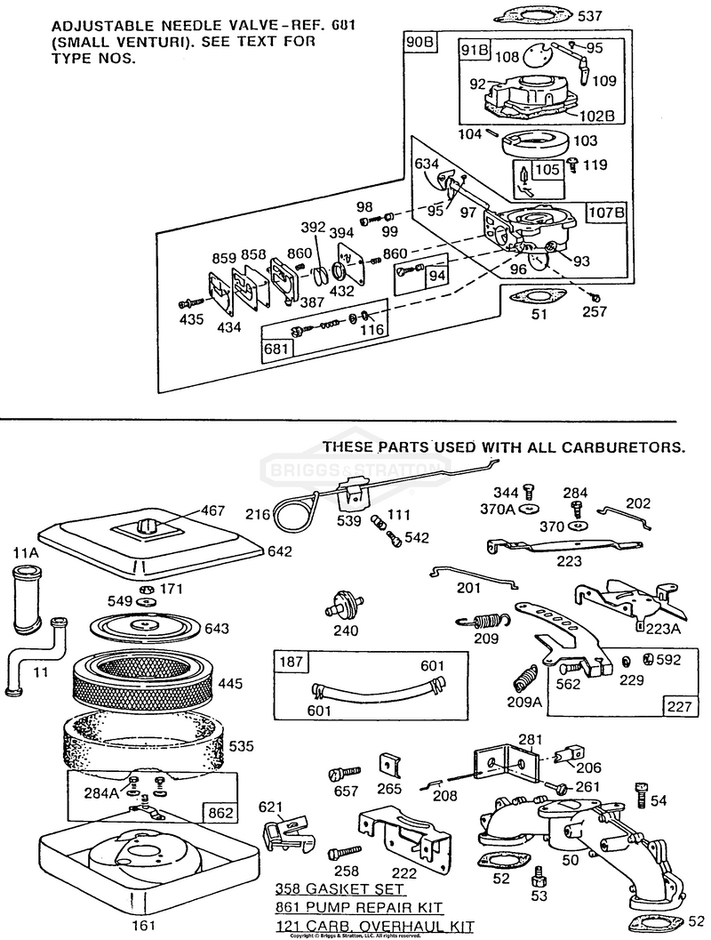 Carburetor Assemblies, A/C